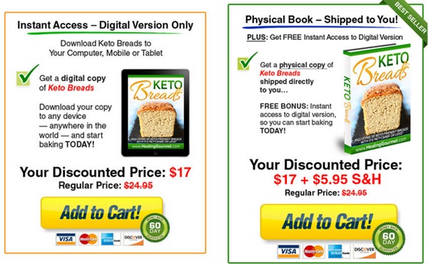 buy keto breads and keto deserts e-book